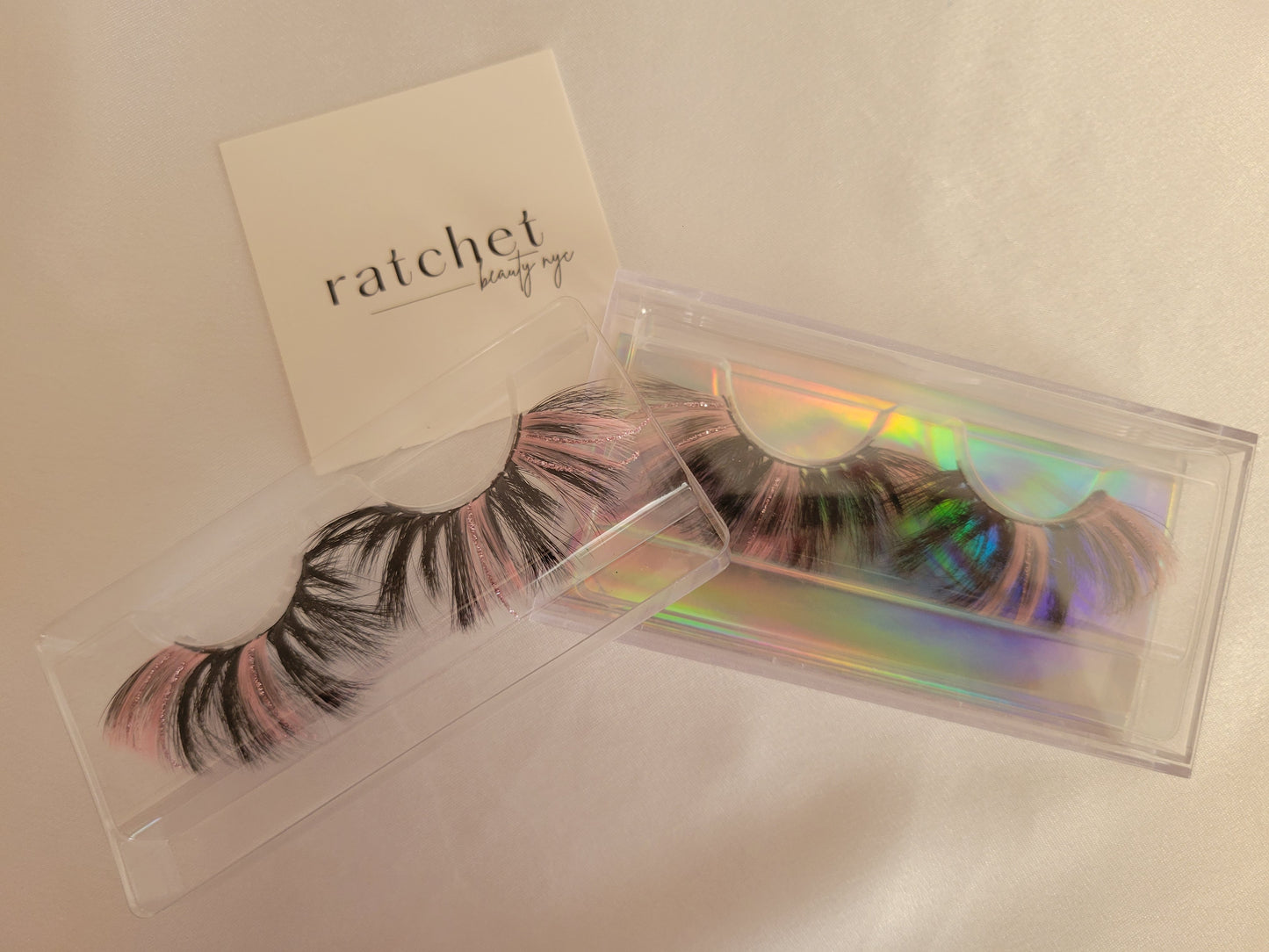 Pink Glitter Lashes