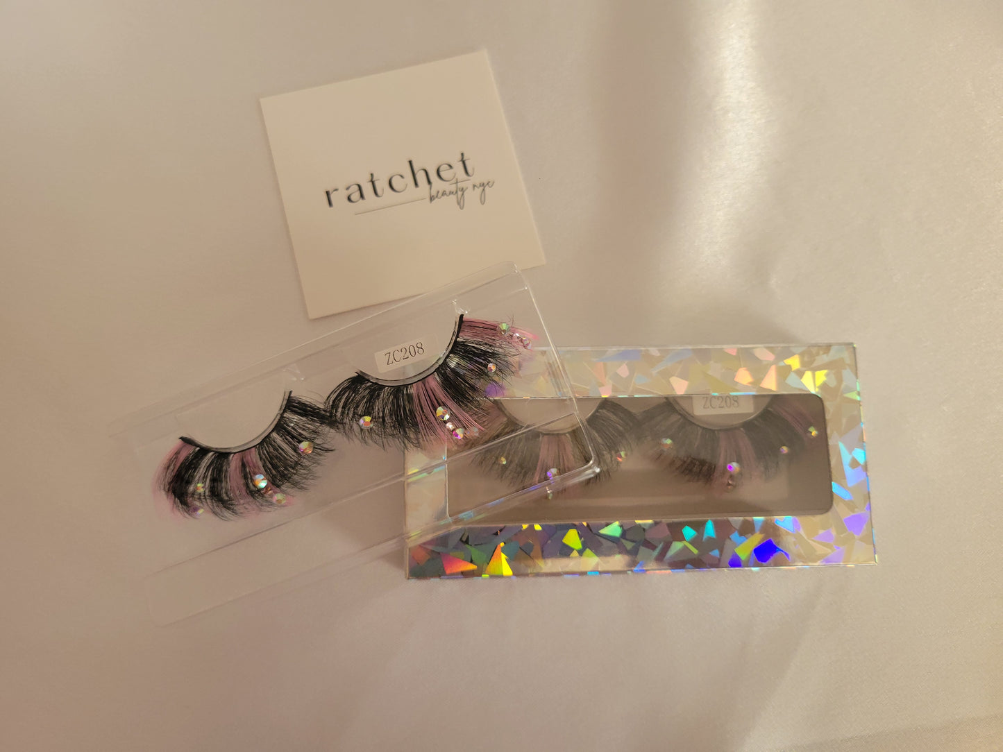 Pink Rhinestone Lash