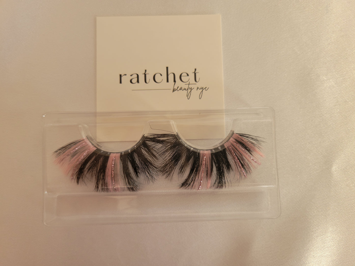 Pink Glitter Lashes