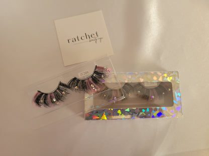 Pink Rhinestone Lash