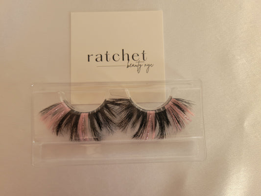 Pink Glitter Lashes